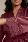 Zivame Luxe Satin 5 Pc Sleep Set - Tawny Port — thumbnail 8